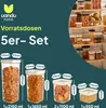 uandu Vorratsdosen mit Deckel Luftdicht - 5er Produktbild-Vorschau 2