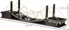 Katzenkletterwand mit Hängebrücke und Regal - 96x20x25,5 cm Produktbild-Vorschau 3