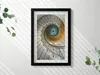 Wendeltreppe– Wandbild mit Rahmen – Gerahmtes Bild  – Produktbild-Vorschau 2
