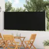 vidaXL Ausziehbare Seitenmarkise 120×500 cm Schwarz Produktbild-Vorschau 2