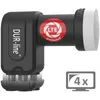 DUR-line +Ultra Quad LNB - 4 Teilnehmer schwarz - mit Produktbild-Vorschau 1