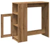 vidaXL Barový stůl s policí Artisan dub 101x40x103,5 cm Náhled obrázku produktu 5