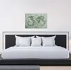 Leinwandbild Abstrakt 60 x 90 cm - Wandbild Weltkarte Grün Produktbild-Vorschau 4