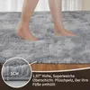 Hochflor Teppich Grau 160x230 cm Waschbar Anti-Rutsch Produktbild-Vorschau 2