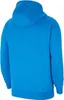 The back view of a blue hooded sweatshirt. Anteprima dell’immagine prodotto