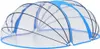 vidaXL Cupola ovale per piscina 530x410x210 cm Anteprima dell’immagine prodotto 3