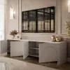 A modern living room with a TV board and artwork. Produktbild-Vorschau