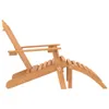 A wooden Adirondack chair with a footrest, shown from the side against a white background. Náhled obrázku produktu