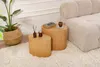 Skye Decor, Hochwertiges Beistelltisch-Set (2 Stück), Eiche Produktbild-Vorschau 2