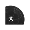 Close-up of a black circular charcoal filter for a kitchen range hood. Produktbild-Vorschau