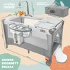 all Kids United Kinder Reisebett Deluxe in Grau – Faltbares Produktbild-Vorschau 3