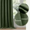 Chenille Vorhänge Grün 2er Set Blickdicht 98% - 510GSM Produktbild-Vorschau 10