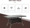 Outsunny Gartentisch Glastisch Esstisch Gartenmöbel Tisch Produktbild-Vorschau 4