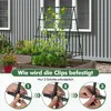 Tuteur à concombres avec filet et clips, en métal revêtu de Voir les images du produit 5