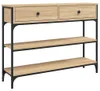 vidaXL Table console chêne Sonoma 100x25x75 cm bois Voir les images du produit 1