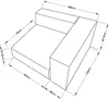 Sofa-Modul ‘Suldal’ Eckelement mit Armlehne rechts 110 x Produktbild-Vorschau 2