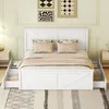 MODFU 160x200 cm einfaches Plattformbett aus Holz, schlicht Produktbild-Vorschau 4