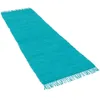 Baumwolle Natur Teppich Läufer Jolly Baumwolle Türkis, Produktbild-Vorschau 2