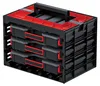 Organizer-Set 3-teilig stapelbar mit Wandmontage mit Boxen Produktbild-Vorschau 1