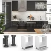 Herdumbauschrank Vicco Fame-Line Anthrazit Hochglanz 60 cm Produktbild-Vorschau 4