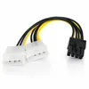 R38 PCIe Stromadapter Kabel – 8-Pin PCIe auf 2× 4-Pin Molex Produktbild-Vorschau 1