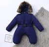 70cm -Baby Winter Overall mit Kapuze Strampler Schneeanzug Produktbild-Vorschau 3