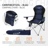 Hauki Campingstuhl faltbar, Blau, Angelstuhl mit Produktbild-Vorschau 2