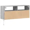 TV-Wandschrank mit LED-Beleuchtung Grau Sonoma 100x31x45 cm Produktbild-Vorschau 8