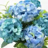 Künstliche Hortensie 10 in 1 Blau Realistisch Pflegeleichte Produktbild-Vorschau 3