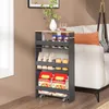 COSTWAY, carrello stretto da cucina, 13 cm di larghezza, 4 Anteprima dell’immagine prodotto 9