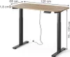 Stôl Vicco Elevate Čierna/Remeselná 120 x 60 cm 2 motory, Náhľad obrázku produktu 2