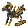A toy robot in the shape of a dog and a toy car are displayed against a white background. Náhled obrázku produktu