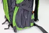Close-up side view of a green and black backpack. Náhled obrázku produktu