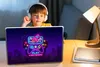 MuchoWow® Laptop Aufkleber Sticker Cover Gaming - Neon - Produktbild-Vorschau 3