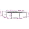 The Living Store Bettgestell Grau Sonoma 140x200 cm Produktbild-Vorschau 9