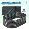 Quictent Hochbeet 180x90x45cm Oval, Pflanzkasten aus Produktbild-Vorschau 5