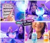 A collage of images showing a slime making kit for children, with girls demonstrating the product and its features. Náhled obrázku produktu