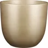 Mica Decorations Tusca Blumentopf - H28,5 x Ø31 cm - Gold Produktbild-Vorschau 1