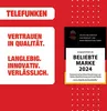 Marketing image with brand name, product attributes, and an award. Produktbild-Vorschau