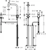 Hansgrohe Metris Select M71 2-Loch Armatur Wasserhahn Produktbild-Vorschau 2