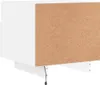 vidaXL Nachttisch mit LED-Leuchten Weiß 40x39x37 cm Produktbild-Vorschau 8