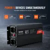 VEVOR Wechselrichter mit reiner Sinuswelle 2000W DC 12V AC Produktbild-Vorschau 4
