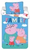 Peppa Wutz Big Pig Family dětské povlečení 100x135 Náhled obrázku produktu 3