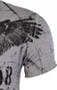 Brandneu Designer T-Shirt CARISMA Grau Bike and Eagle-Print Produktbild-Vorschau 2