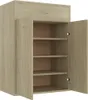 vidaXL Szafka na buty dąb sonoma 60x35x84 cm Materiał Podgląd zdjęcia produktu 11