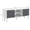 HOMCOM Zusatz-TV-Schrank für Fernseher bis zu 50 Zoll, Produktbild-Vorschau 3