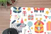 MuchoWow® Mauspad Mousepad Schnittmuster - Geburtstag - Produktbild-Vorschau 2