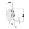BigDean 24 Stück Saugnapfhalter mit Kunststoffhaken Ø 3 cm Produktbild-Vorschau 3