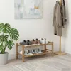 vidaXL schoenenrek, 68 x 28 x 30 cm, bamboe, naturel Productafbeelding-voorbeeld 2