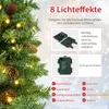 COSTWAY 64 cm albero di Natale artificiale con luci, Anteprima dell’immagine prodotto 9